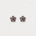 Floral Ruby Studds