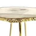 Small White Agate/Single Piece/Crystal/Gemstone/Quartz Organic Edge Side/Drink/Table