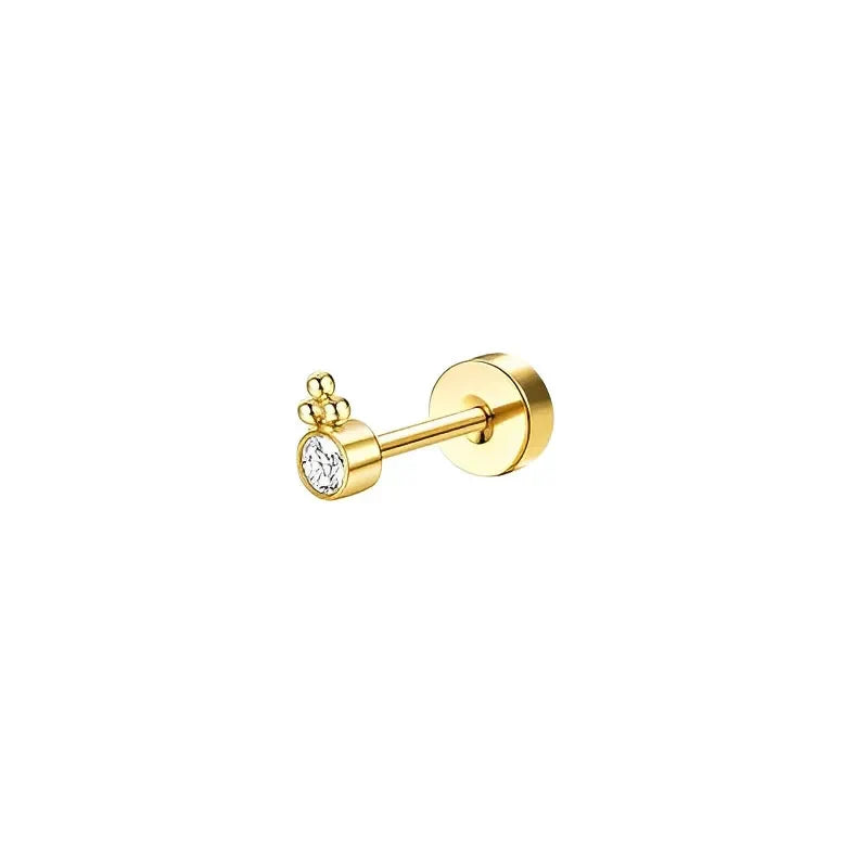 Bobisty Stud Hoop Earrings