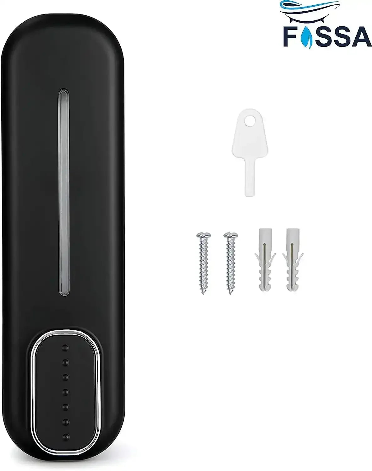 350 ml Wall Mounted Black manual Soap Dispenser-3